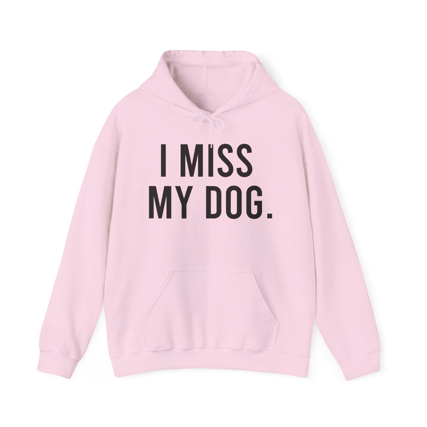 Sudadera con capucha "Extraño a mi perro.” - Negro